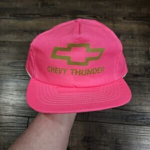 Hot pink Chevrolet Chevy Thunder cap snapback hat cb